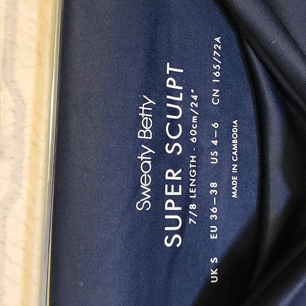 Sweaty Betty London Blue Athlete 7/8 Length Workout High Rise Leggings - Picture 7 of 7